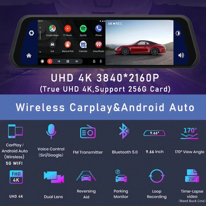 Dash Cam Mirror Screen