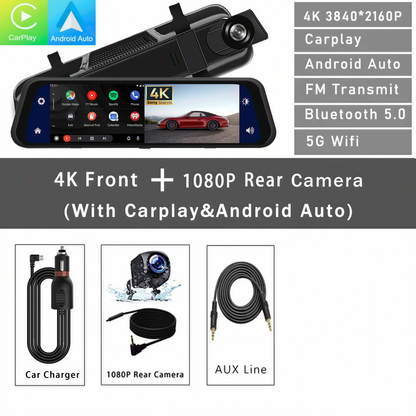 Dash Cam Mirror Screen