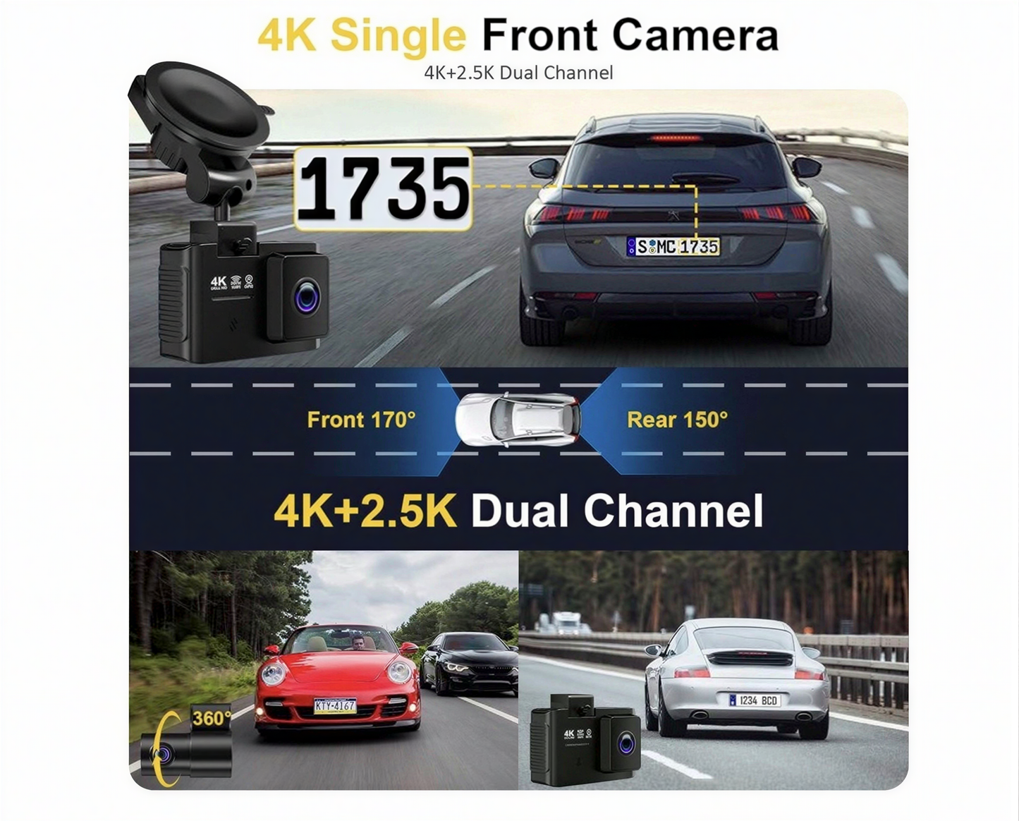 4K Dual Dash Cam
